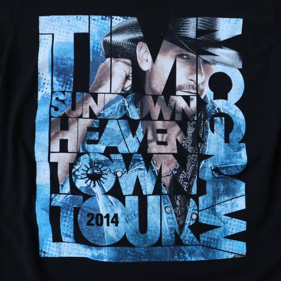 Tim McGraw Sundown Heaven Town 2014 Tour T Shirt, Size Small - Picture 6 of 8